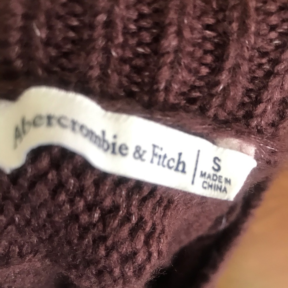 Abercrombie NWT Women Small Brown tie back sweater - Picture 6 of 10